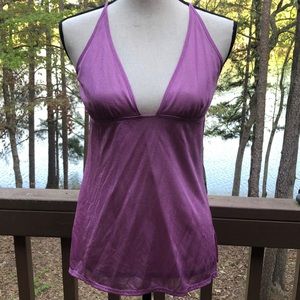 🆕Victoria’s Secret MODA INT’L SeXy Plunge Neck Strappy Top